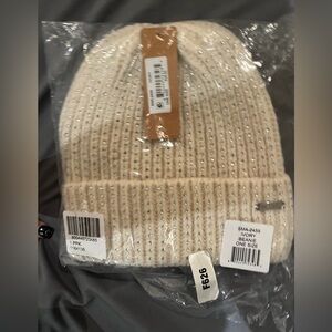Ivory Beanie with Rhinestone Accents